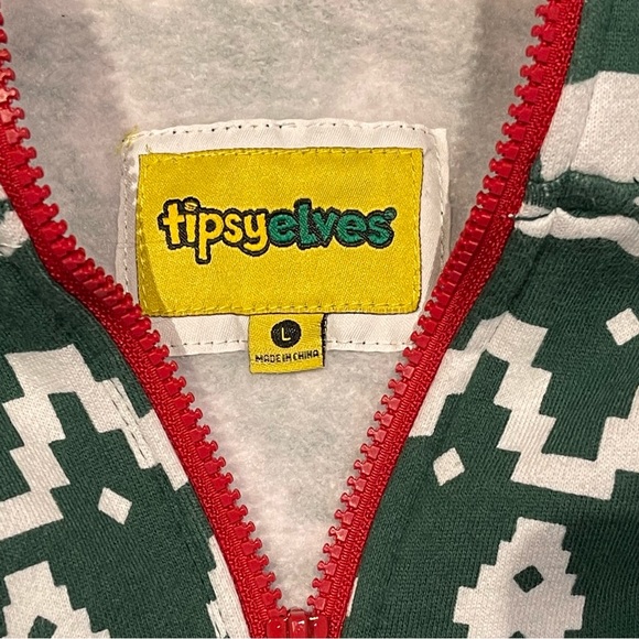 Tipsy Elves  Reindeer hooded jumpsuit L - Picture 2 of 5